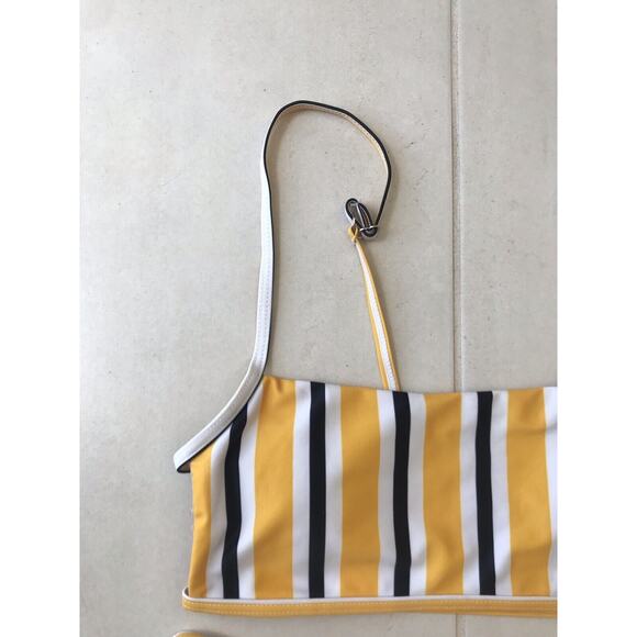 No Brand Bikini Set Multicolor Striped Padded Swimwear FLAW - Picture 3 of 7